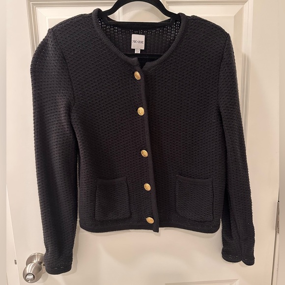NIC + ZOE Crest Button Textured Cardigan - Picture 1 of 3